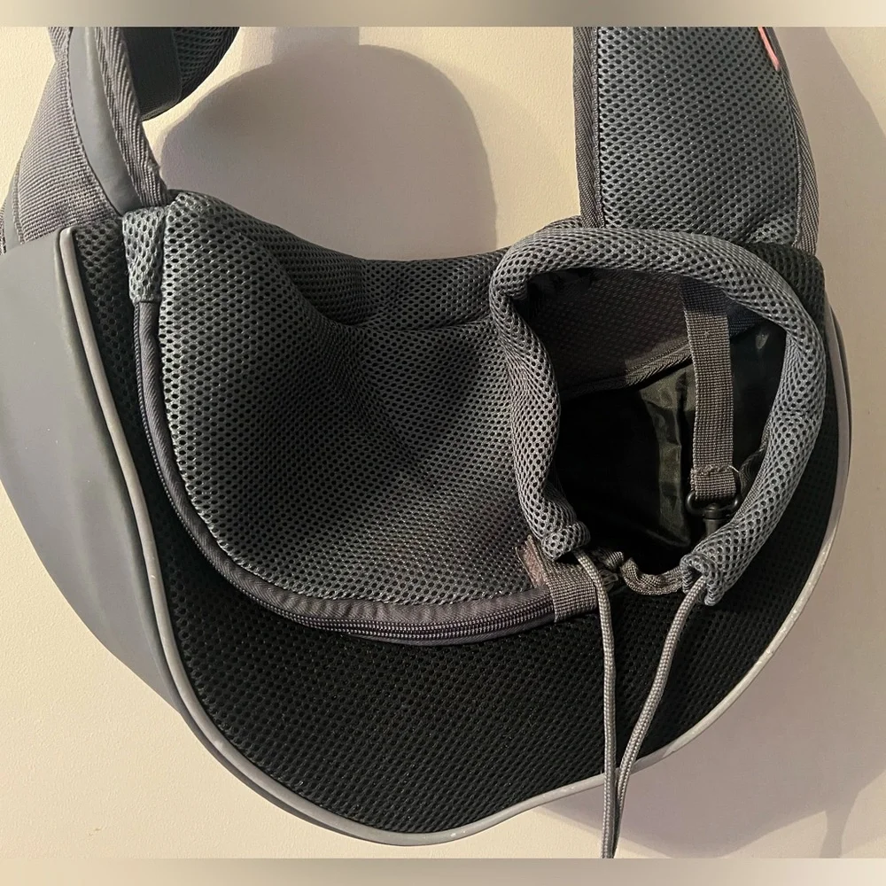 YUDODO Pet Dog Sling Carrier Breathable Mesh Travel Safe Sling Bag- Size Medium